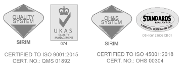 Certified to ISO 45001:2018 and ISO 9001:2015